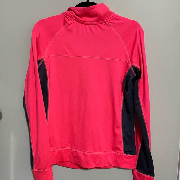 Victoria's Secret PINK Quarter Zip Longer Sleeve | Hot Pink & Black | Athletic - Picture 5 of 6